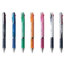 제브라 클립온 슬림 4색 멀티펜 B4A5 슬림 바디, 화이트