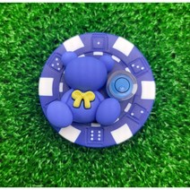 [캐디천사]경사수평 곰돌이 칩마크/골프악세사리 라운딩용품 골프볼마커, 곰돌이-블루