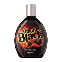 Millennium Tanning Insanely Black 60x 메가 팅글 다크 태닝 로션 13.5온스, 기본