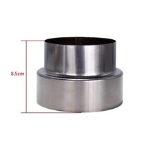 난로연통 스테인레스 스틸 연도 배기 파이프 감소 조인트 굴뚝 어댑터 스토브 가정용 환기 액세서리, 18 120mm100 mm