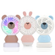 휴대용 선풍기 미니 소형 탁상용, [비스비] 휴대용 선풍기 BEAR [핑크]