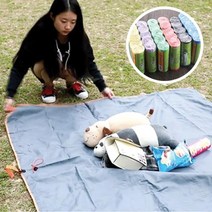 피크닉필수템 사용편한 방수돗자리 캠핑렌탈용품 솔캠 글램핑 야외취침 낚시, 1개, 그레이