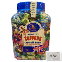 Walkers 1.250g Toffee 카라멜 캬라멜 영국 초콜릿 워커스 어쏘티드 토피 에클레어 +물티슈 1매 증정, 1.25g, 1개