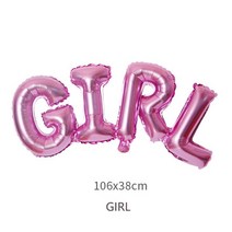 36 인치 소년 또는 소녀 풍선 성별 공개 파티 블랙 라텍스 술 리본 베이비 샤워 홈 장식 배너 매달려, 20 1Pc letter