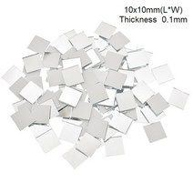 붙이는타일 벽데코 타일 스페인 거실 폴리싱 모자이크 Chzimade 100 개몫 10x1015x15mm 미니 광장 유리 거울 벽 욕실 diy 홈 장식 공예, 1