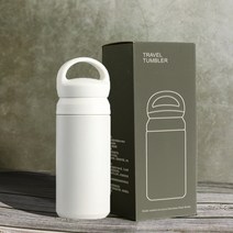 손잡이 핸들 텀블러 신입사원 웰컴키트 문구 로고 각인 가능, 02D텀블러350아이보리, 1개