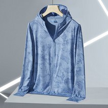여름낚시복 자외선차단 후드 가벼운 통기성 아이스 남녀공용, 남성 화이트