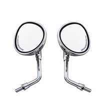 오토바이 10mm Rearview 사이드 미러 인도 클래식 빈티지 2014-2020 스카우트 다크 호스, 01 Chrome