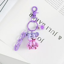 홀로그램 블링베어 곰돌이 체인 키링 자동차키링 키홀더 가방장식 악세사리