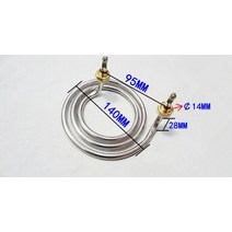돼지꼬리히터 코일 원 파이프 ac220v380v 3kw 201304 스테인레스 스틸, 220v, 304sus 3kw m14