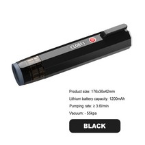 수비드머신 여행용 전기 진공 보관 펌프 가정용 의류 식품 보호기 백 실러 기계 미니 포장, Black