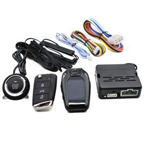 lcd스마트키 자동차 열쇠 없는 항목 엔진 시작 경보 시스템 푸시 원 버튼 차량 원격 스타터 정지 LCD 키, 09 Q6C1-LR13_04 Blue LCD Key