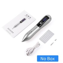 9 레벨 LCD 플라즈마 펜 레이저 두더지 제거 피부 옥수수 주근깨 태그 Nevus 다크 에이지 스윕 스팟 문신 리무버 전기 기계, [06] Sliver no box