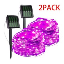 LED 태양 빛 야외 방수 요정 화환 문자열 조명 크리스마스 파티 정원 램프 장식 7/12/22/32 M, 2PCS pink, 42M 400LED
