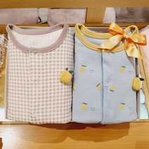 [밍크뮤]SC 쌍둥이선물 피마코지내의+유자내의 세트 A2A7005410 22FW신상 신생아 출산선물