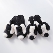 프리티슈 귀여운 캐릭터 겨울 털 실내화 강아지 슬리퍼 거실화 (2cm)