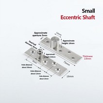피벗힌지 스프링 꺽쇠 도어 경첩 270 도 회전 축 스테인레스 스틸 상하 도어 경첩 위치 트 숨겨진 피벗, 01 S