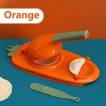 만두틀 반죽 프레스 도구 및 만두 금형 세트 2 In 1 수동 DIY 메이커 국수 가정용 주방 베이킹, 04 Orange