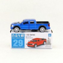비행기프라모델 비행기모형 다이 캐스트 장난감 모델 1:43 닛산 Bently 지프 아우디 혼다 SUV 스포츠 레이싱 카 당겨 뒷문 오픈 컬렉션 선물 매치 박스, Ford F-150 SVT-Blue