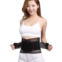 건강나라 튼튼탄탄 허리보호대 가벼운 메시구조 4단지지대 1개, L