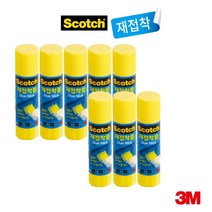 3M 스카치 재접착풀 14g, 8개