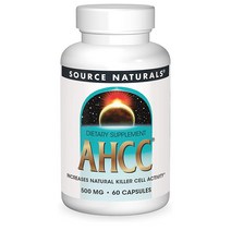 소스내추럴스 AHCC 500mg 표고버섯균사체 60정 미국정품, 1개, 기본
