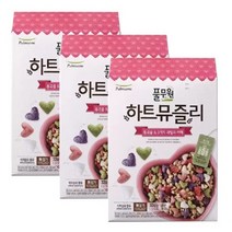 풀무원 프리미엄 하트 뮤즐리 320g X 3개