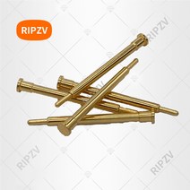 고전류 포고 핀 기계식 전원 접점 핀 무선 신호 디지털 기기 연장 에디션 긴 버전, 01 5 pieces_01 Gold-plated 5U