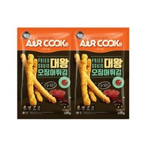 올반 에어쿡 대왕 오징어튀김 400g 2팩, 단품