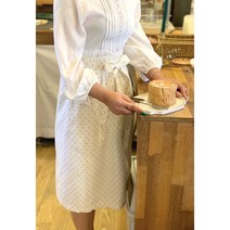 100%핸드메이드 미도홈데코 린넨 앞치마 2컬러, 검정