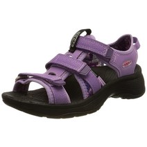 KEEN 여성용 아스토리아 웨스트 오픈 토 샌들 블랙/블랙