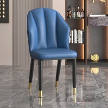 고급 다이닝체어 편한 가죽 엔틱 빈티지 북유럽 예쁜카페 의자, Dailan 골드 레그