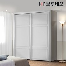 보루네오 10cm 까사 슬라이딩 작은방 붙박이장 5자 6자 7자, 오크 진그레이10cm