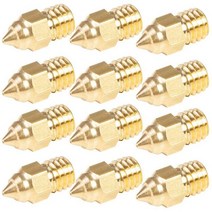 Creality-오리지널 12pcs 황동 노즐 MK 스레드 프린터 헤드 CR-6 SE CR-10 V2 Ender-3 용 0.4MM 출력 Ender-5, 0.8mm