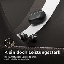 SoundPEATS Bluetooth 5.1 헤드폰 Free2 클래식 무선 이어버드 30시간 재생 IPX5 스포츠용 방수 스테레오 인이어 이어폰 선명한 통화를 위한 내장 마이크-34818, 검은색