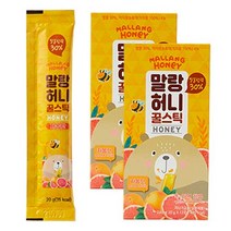 말랑허니 꿀젤리스틱 국산 선물세트 토종 아카시아 허니스틱 스틱꿀 일회용 선물용 답례 꿀, 말랑이남매 2상자