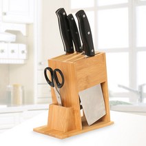 도매토피아 홈스토리 대나무 칼블럭 칼꽂이 원목 칼진열대 주방, 1개