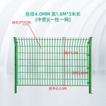 메쉬휀스 학교담 안전 경계망 전원주택 바리게이트, 철사4.0mm 1.8m x 3m 연질플라스틱
