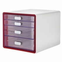 시스맥스)마이미니 소품함(4단_레드_58001)-박스(4개입)