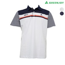 그린조이 남성 멀티 스트라이프 PK 티셔츠