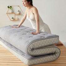 템퍼 토퍼 바닥 매트릭스 메모리폼 라텍스침대 페딕, 탄소섬유 입체 9cm 두께
