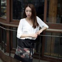 에버율 남녀공용 미니 허리 앞치마 일식 주방 카페, 선택:B브라운, 단품