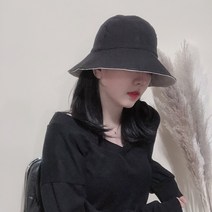 느와드코코 양면 베이직 벙거지 버킷햇 봄 여름 가을 모자