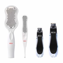 보카스 각질제거기 FC-1000(블랙)+각질제거기 FC-2000(블랙)+회전 손톱깎이 NC-3020(블랙)+회전 발톱깎이 TNC-3020(블랙), 단품, 단품