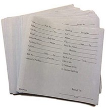 FESCO Vehicle Deal Envelopes Dealer Jackets File Folders(25/Pack) (Blue Color) null, 9