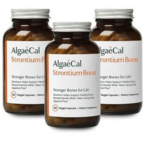 ALGAECAL Strontium Boost Natural Strontium Citrate 스트론티움부스터 60정 3개