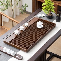 차판 차트레이 다도쟁반 이효리 전체 단단한 나무 차 트레이 가정용 세트 작은 건조 테이블 배수 바다 사무실 고급 베이클라이트, [24] Suho - Suanzhi [90x43x4]