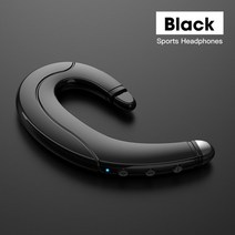 골전도 블루투스이어폰 블루투스넥밴드 무선 핸즈프리 헤드셋 tws bluetoothheadphone 귀, 블랙 원피스