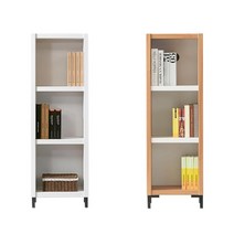 좁은주방 45cm 틈새수납 오픈 선반장 셀프인테리어, 아카시아화이트