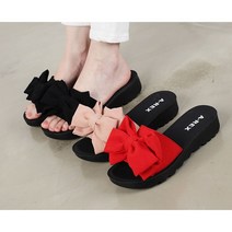류앤샵 왕리본 예쁘고 발편한 여성 사무실 슬리퍼 회사 사무실 선생님 실내화